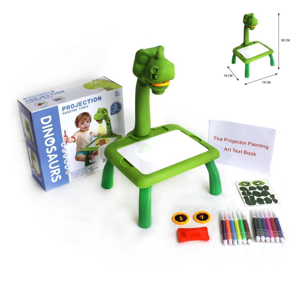 MESA DE DE DIBUJO DE DINOSAURIO PARA NIÑO CON 1 PZ O CAJA CON 48 PIEZAS