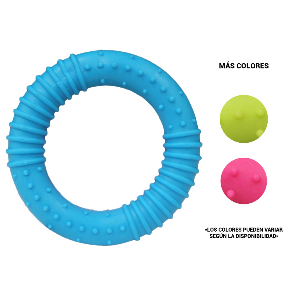MORDEDERA EN FORMA DE ARO DE JUGUETE PARA MASCOTAS, CON 8 CM DE DIÁMETRO CON 1 PZ O CAJA CON 480.