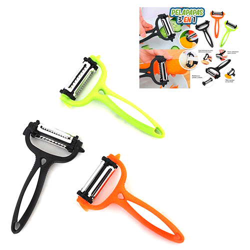 ZC-0287 PELAPAPAS 3 EN 1, CON 1 PZ O CAJA CON 480 PZS