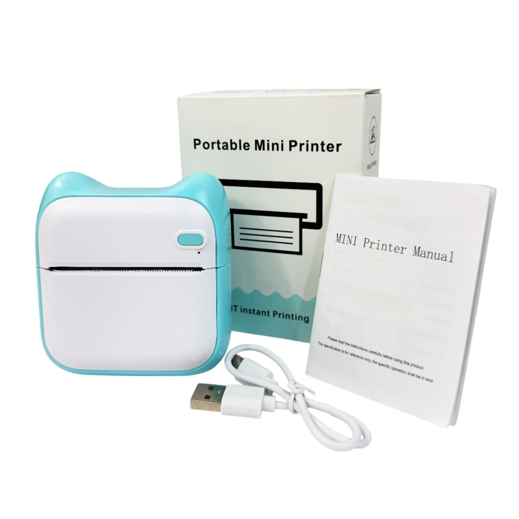 MINI IMPRESORA PORTATIL CON 1 PZ O CAJA CON 50 PZS