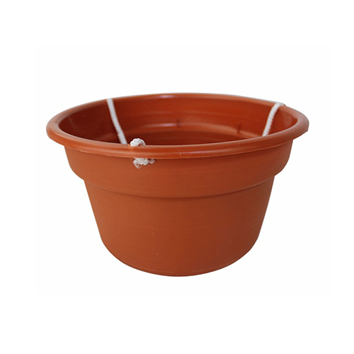 MACETA COLGANTE #10 TERRACOTA, CON 1 PZ O CAJA CON 50 PZS