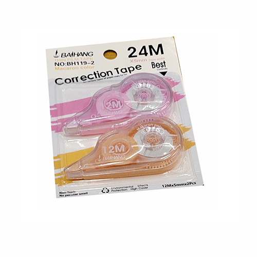 CORRECTOR EN CINTA 12M CON 2 PZS CON 1 PZ O CAJA CON 576 PZS