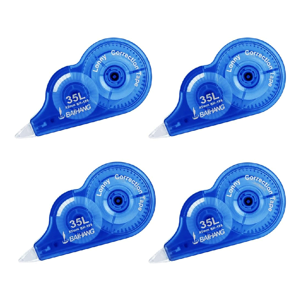 CORRECTOR EN CINTA CON 2 PZS 35 M CON 1 PZ O CAJA CON 576 PZS
