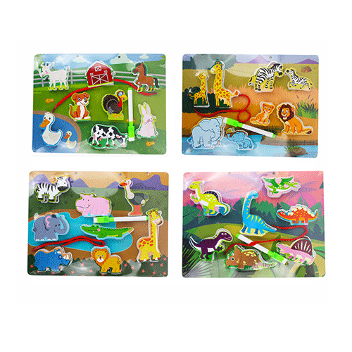 ROMPECABEZAS DIDACTICO C/PINTARRON DE 30 X 22.5 CM, CON 1 PZ O CAJA CON 60 PZS