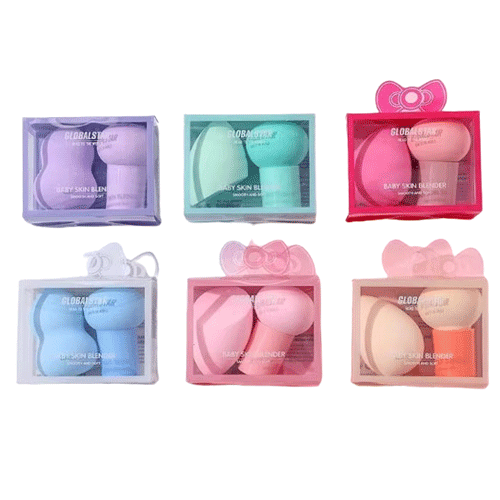 SET DE 2 BROCHAS P/ MAQUILLAJE CON 1 PZ O CAJA CON 600 PIEZAS