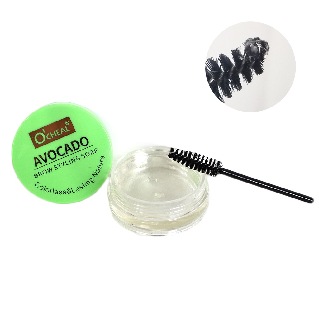 GEL FIJADOR DE CEJAS O´CHEAL DE 15 GR DE 8.5 X 5.5 CM CON 1 PZ O CAJA CON 600 PZS