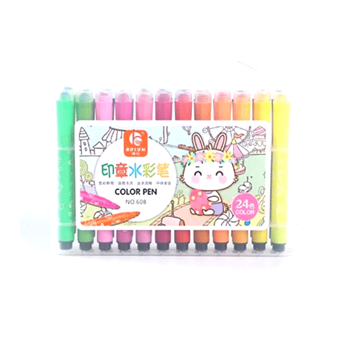 ZP-1590 PLUMINES CON 24 COLORES O CAJA CON 72 PQTS