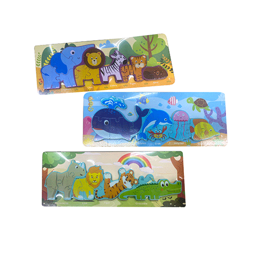 ZJ-1281 ROMPECABEZA DIDACTICO INFANTIL DE MADERA DE 38 X 15 CM CON 1 PZ O CAJA CON 78 PZS