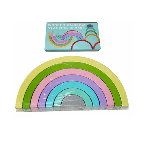 ZK-8180 BLOQUE DE APILAMIENTO DE ARCOIRIS CON 1 PZ O CAJA CON 80 PZS