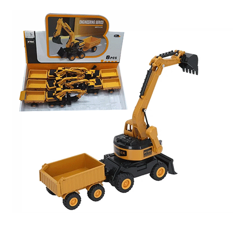 CARRITO DE GRUA DE CONSTRUCCIÓN DE JUGUETE CON 1 PZ O CAJA CON 96 PZS