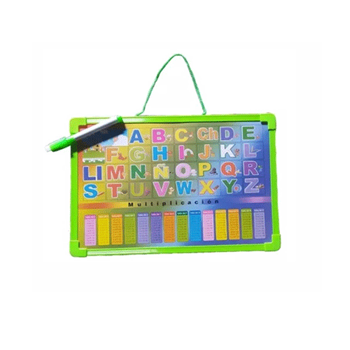 TABLERO DE ABECEDARIO DE 50 X 36 CM CON 1 PZ O CAJA CON 96 PZS