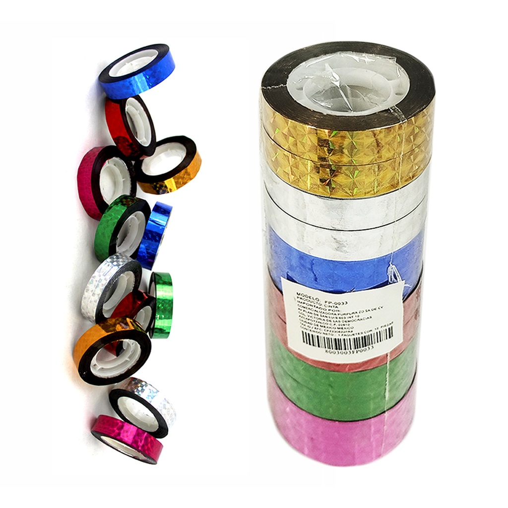 PAQUETE DE CINTA METALICA GRUESA 1.2 CMS X 30 MTS. CON 12 PZS. O CAJA CON 200 PQTS
