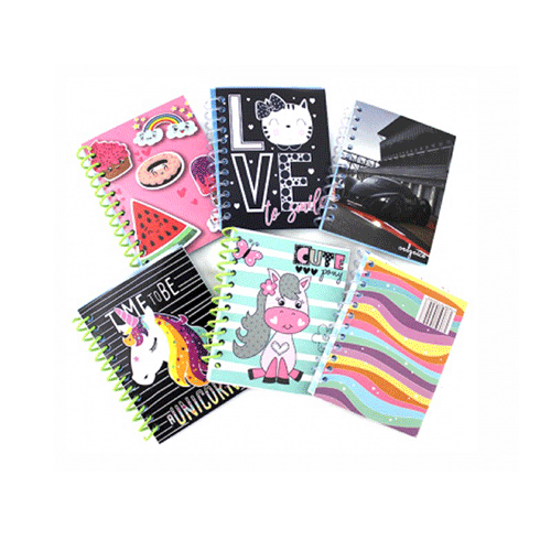 LIBRETA ESPIRAL CH 50 HOJAS, CON 10 PZS, O CAJA CON 30 PQTS