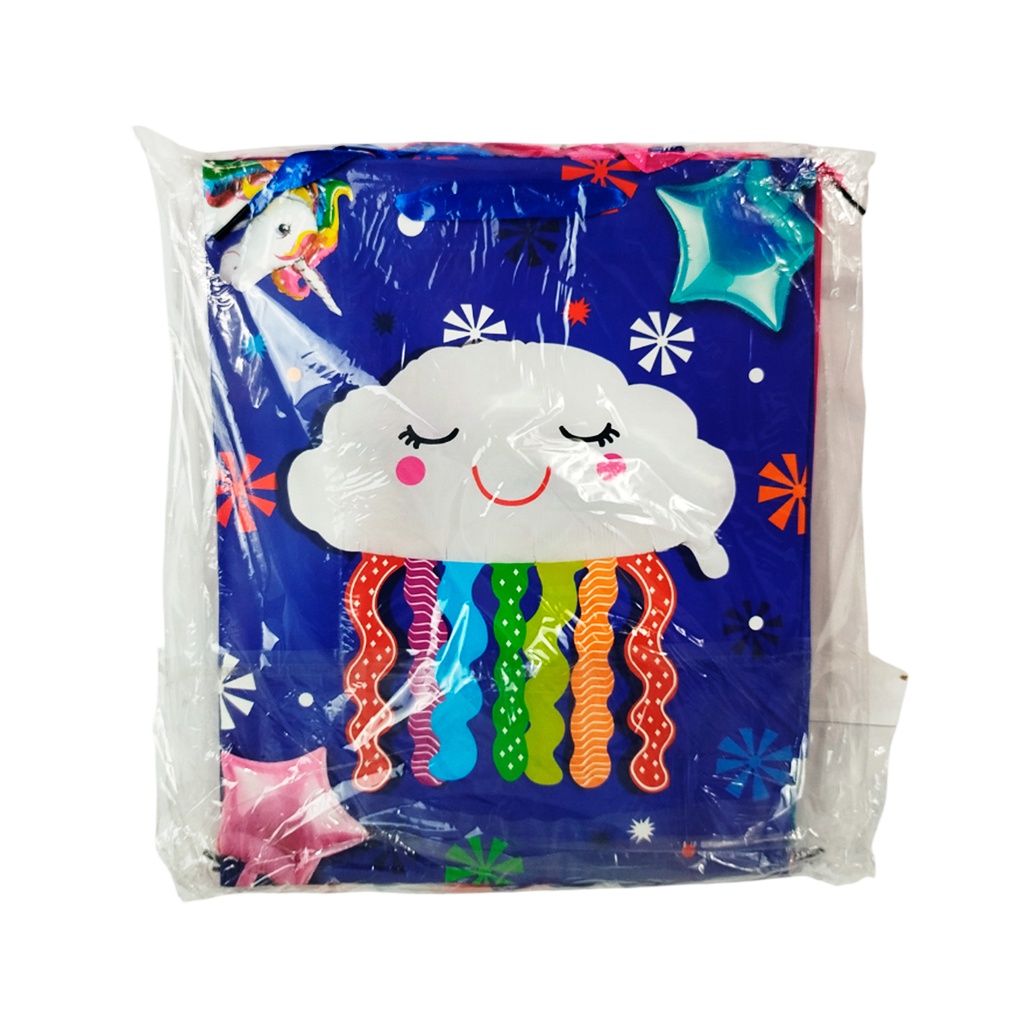 ZFI-0125 BOLSA DE REGALO INFANTIL 26X32X10.5 CM CON 12 PZ O CAJA CON 40 PQTS