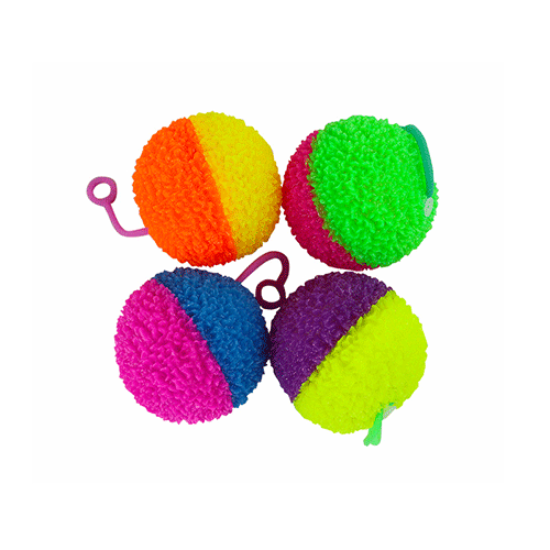 PELOTA CHILLONA COLGANTE C/LUZ, CON 12 PZS, O CAJA CON 24 PQTS