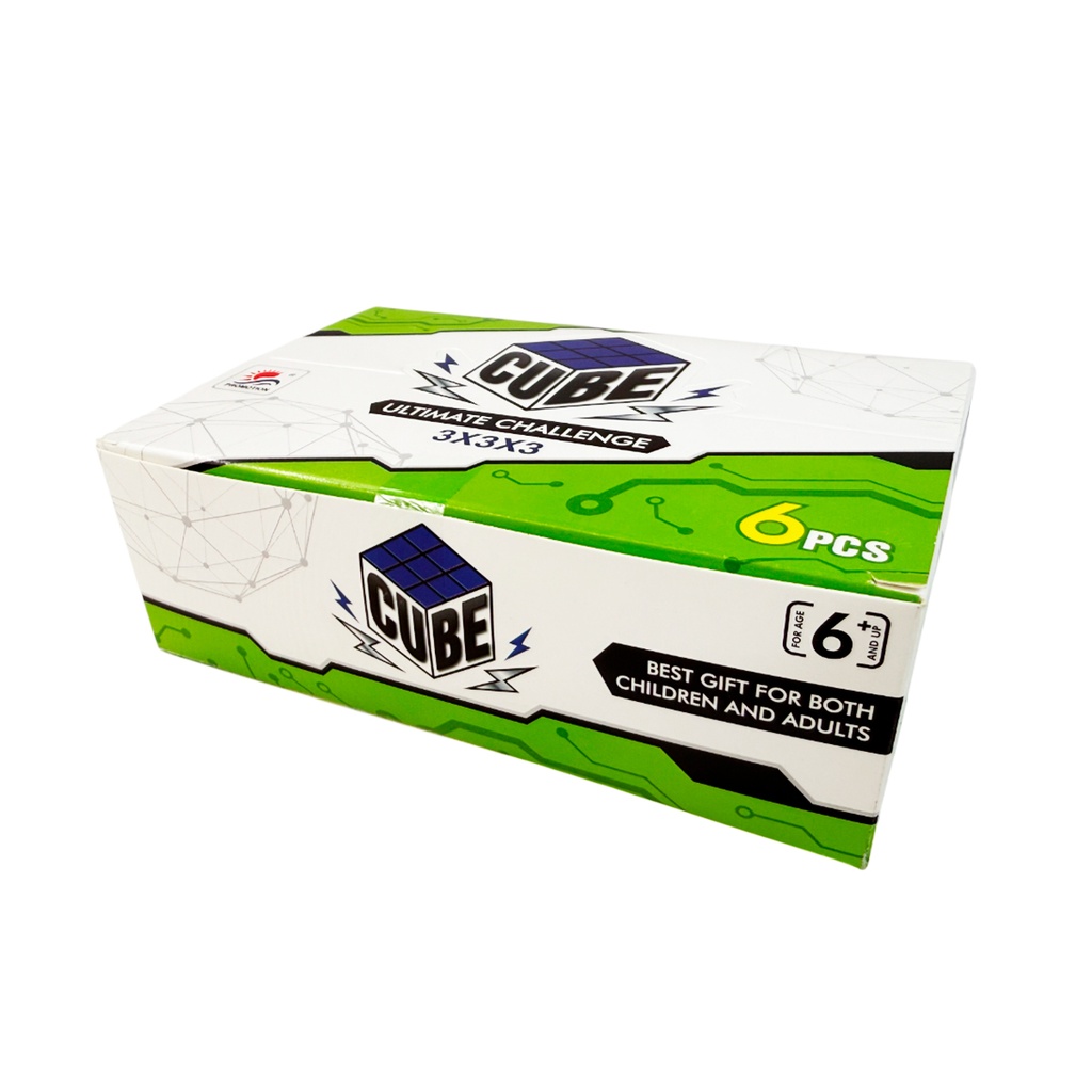 ZJ-1441 CUBE RUBIK 3X3X3 CON 6 PZ O CAJA CON 48 PQTS
