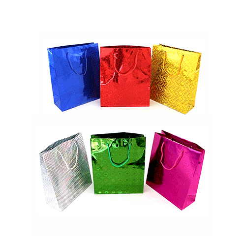 ZP-0810 BOLSA DE REGALO METALICA 12 X 15 CMS, CON 12 PZS, O CAJA CON 200 PQTS