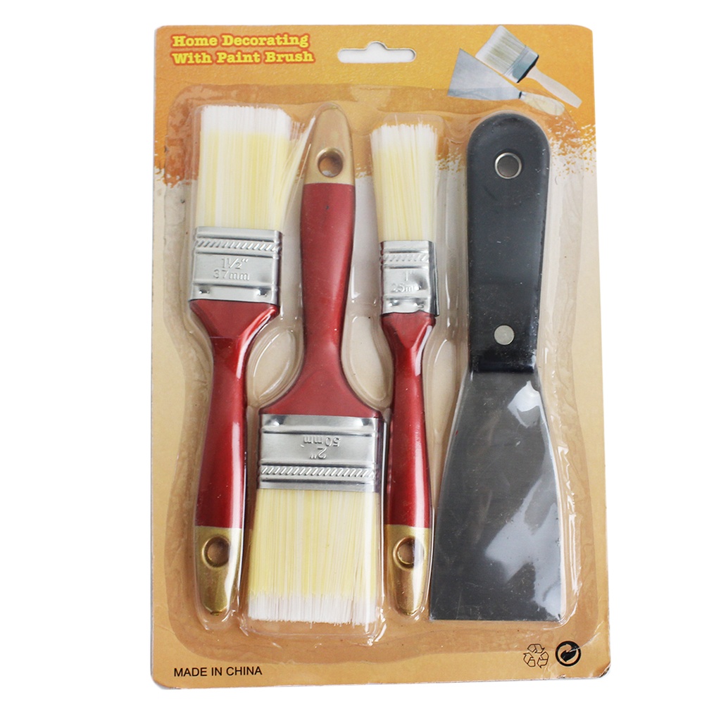 ZF-0053 JGO 3 BROCHAS C/ 1 ESPÁTULA, CON 1 PZ O CAJA CON 160 PZS