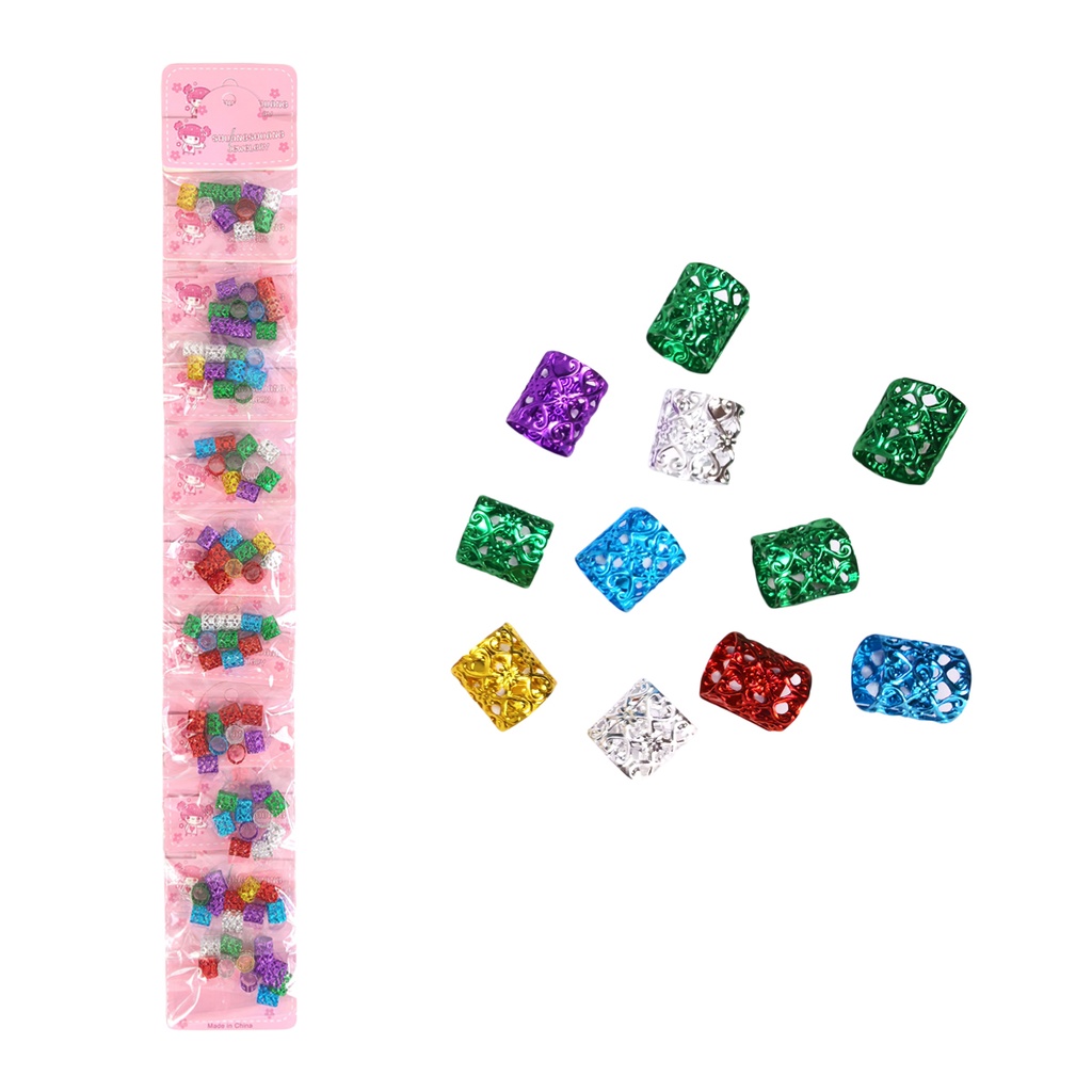 BLISTER 10 BOLSITAS DE ACCESORIOS PARA CABELLO DE NIÑA DE 45 X 6 CM CON 1 PZ O CAJA CON 120 PZS