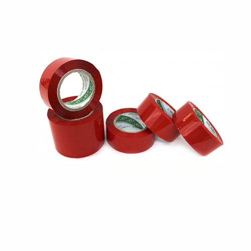 CINTA PARA EMPAQUE ROJA DE 150M*4.5CM, CON 1 ROLLO O CAJA CON 36 PZS