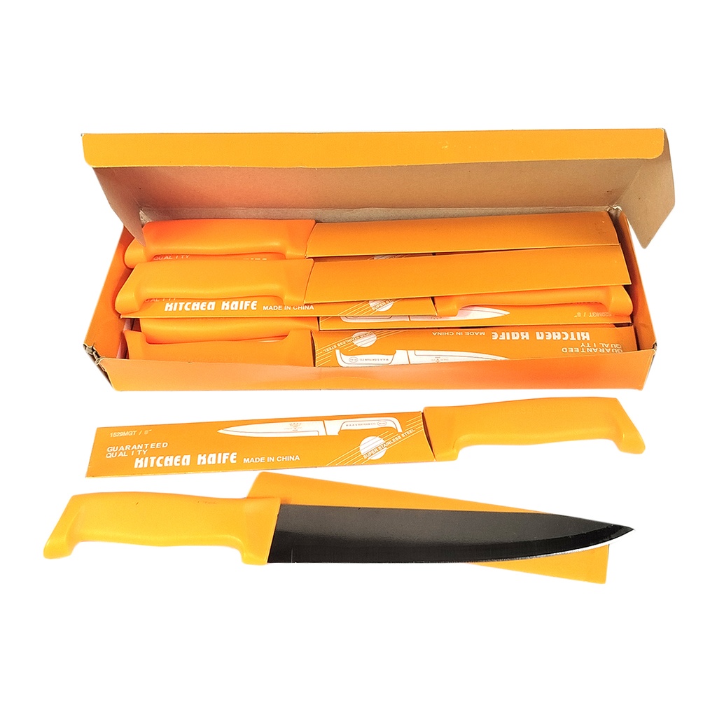 CUCHILLO DE 8" DE 28 X 4 CM CON 12 PZ O CAJA CON 20 PQTS