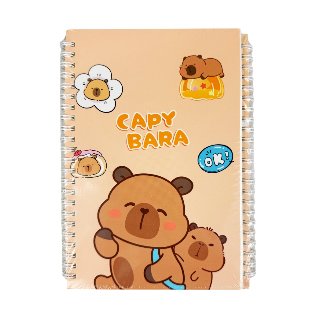 CUADERNO DE CAPYBARA CON 4 PZ O CAJA CON 54 PQTS