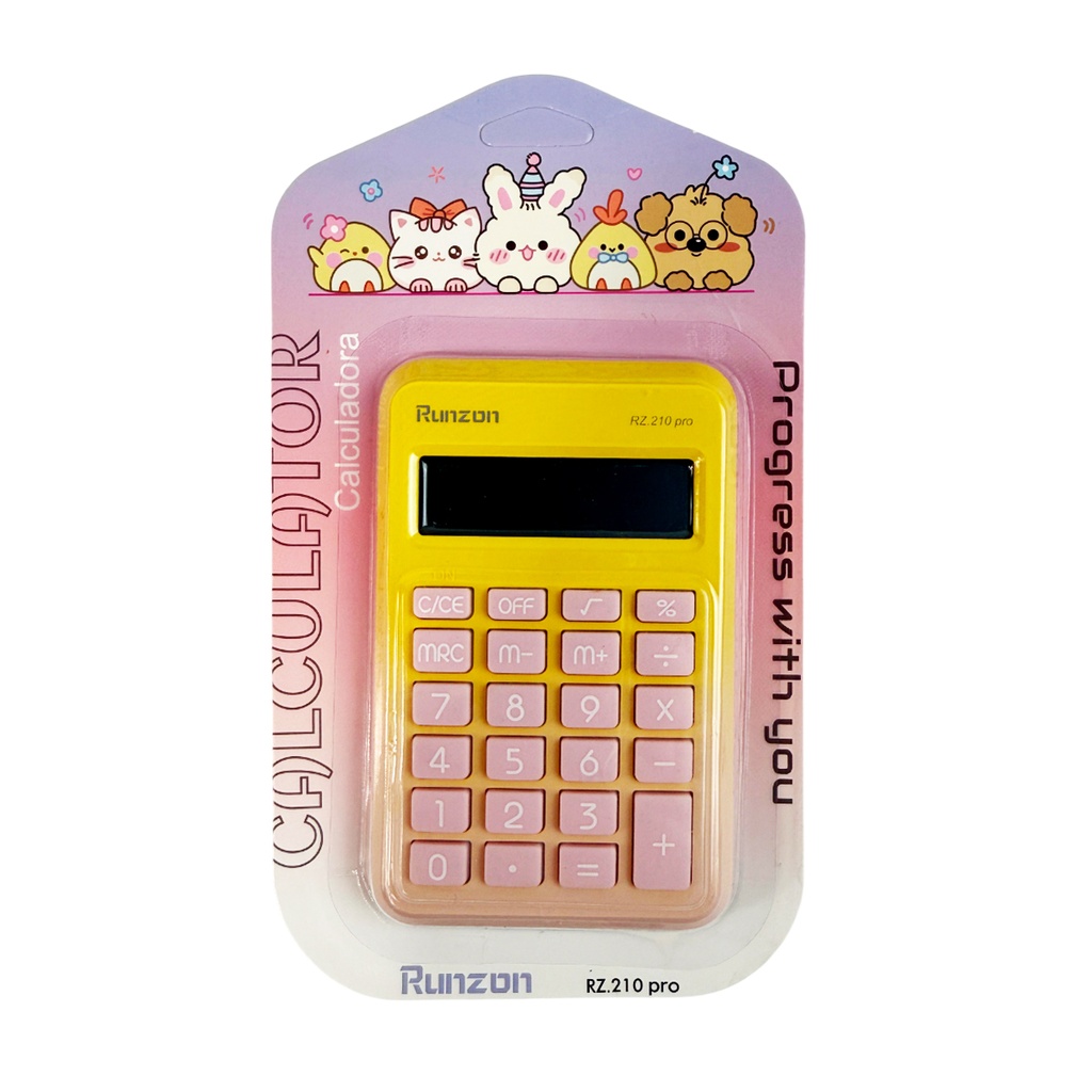 CALCULADORA CON 1 PZ O CAJA CON 400 PZS 
