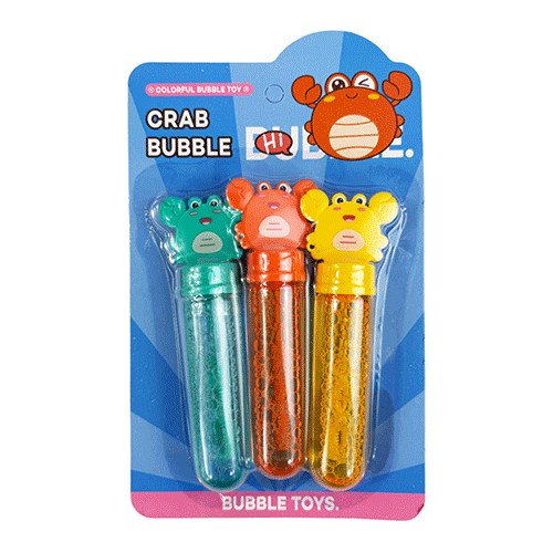 BLISTER DE 3 BURBUJAS DE CANGREJOS CON 1 PZ O CAJA CON 144 PZS