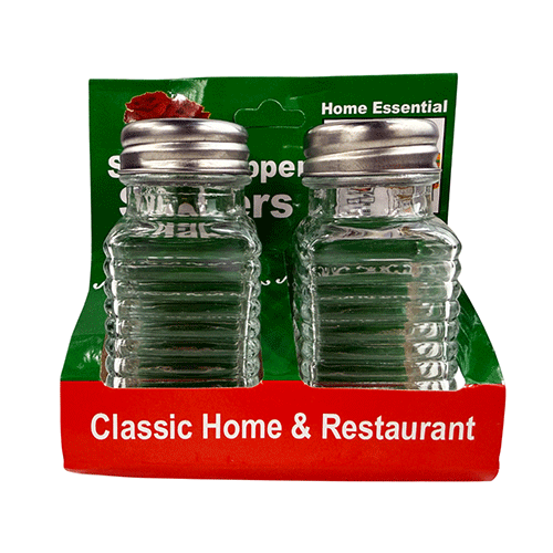 JGO 2 PZS SALEROS, CON 1 PZ O CAJA CON 144 PZS