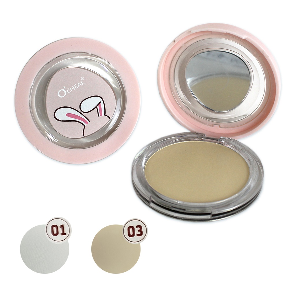 POLVO TRASLÚCIDO FIJADOR DE MAQUILLAJE AJUSTE NATURAL CON UN ACABADO SUAVE DE O´CHEAL DE 8 X 2.2 CM DE 8 GR CON 1 PZ O CAJA CON 100 PZS 