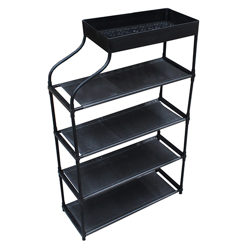ZAPATERO ORGANIZADOR DE PLÁSTICO DE 5 NIVELES DE 60 X 21 X 82 CM CON 1 PZ O CAJA CON 12 PZS