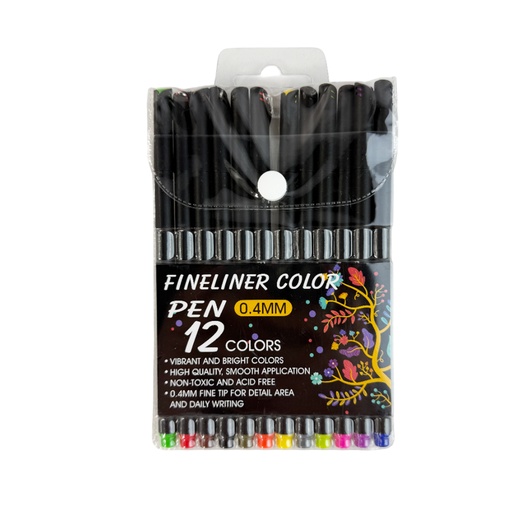 ZP-1055 PLUMINES CON 12 COLORES CON 1 PQT O CAJA CON 144 PQTS