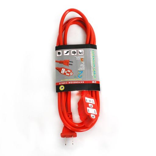 EXTENSIÓN ELECTRICA DE 2 MTS CON 1 PZ O CAJA CON 150 PZS