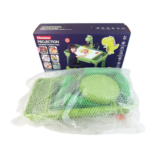 MESA DE DIBUJO DE DINOSAURIO PARA NIÑO CON 1 PZ O CAJA CON 18 PIEZAS