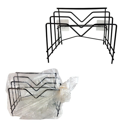 ORGANIZADOR DE ACERO PARA LA COCINA CON 1 PZ O CAJA CON 24 PZS