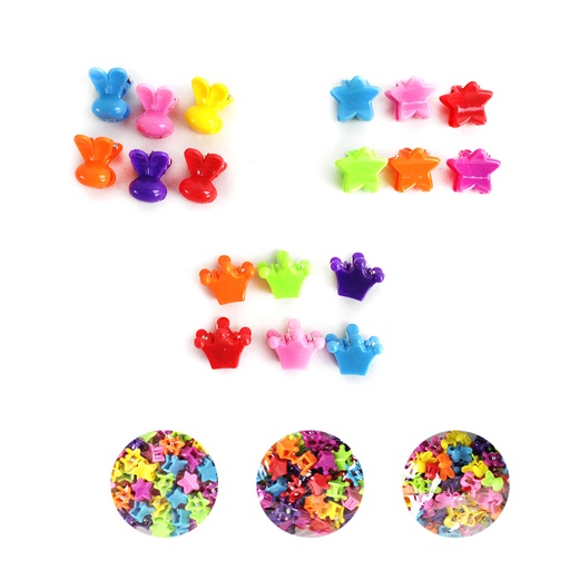 ZB-0171 MINI PINZAS P/CABELLO, CON 1 PZ O CAJA CON 300 PZS