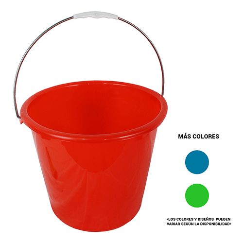 CUBETA DE PLASTICO 20 X 39 CM CON 1 PZ O CAJA CON 60 PZS