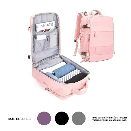 MOCHILA PARA VIAJE CON VARIOS COMPARTIMIENTOS DE 32 X 15 X 46 CM CON 1 PZ O CAJA CON 75 PZS