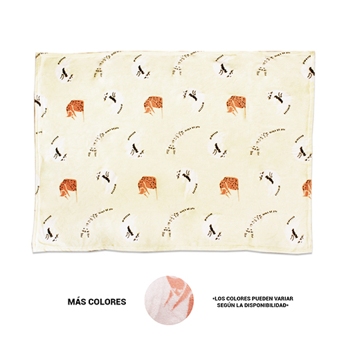 COBIJA POLAR CON DISEÑO, DE 91 X 108 CM CON 1 PZ O CAJA CON 90 PZS