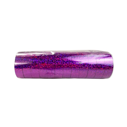 PAQUETE DE 12 CINTAS METALICAS MORADO DE 14.5 X 4 CM CON 1 PZ O CAJA CON 60 PZS 