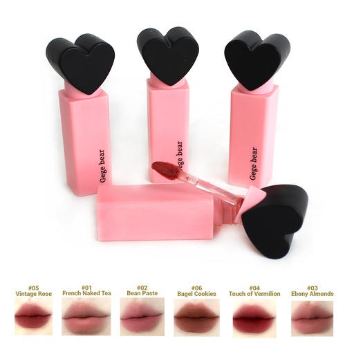 LABIAL MATE DE 2.2 X 3 X 8 CM DE GEGE BEAR DE 2.5 GR CON 1 PZ O CAJA CON 192 PZS